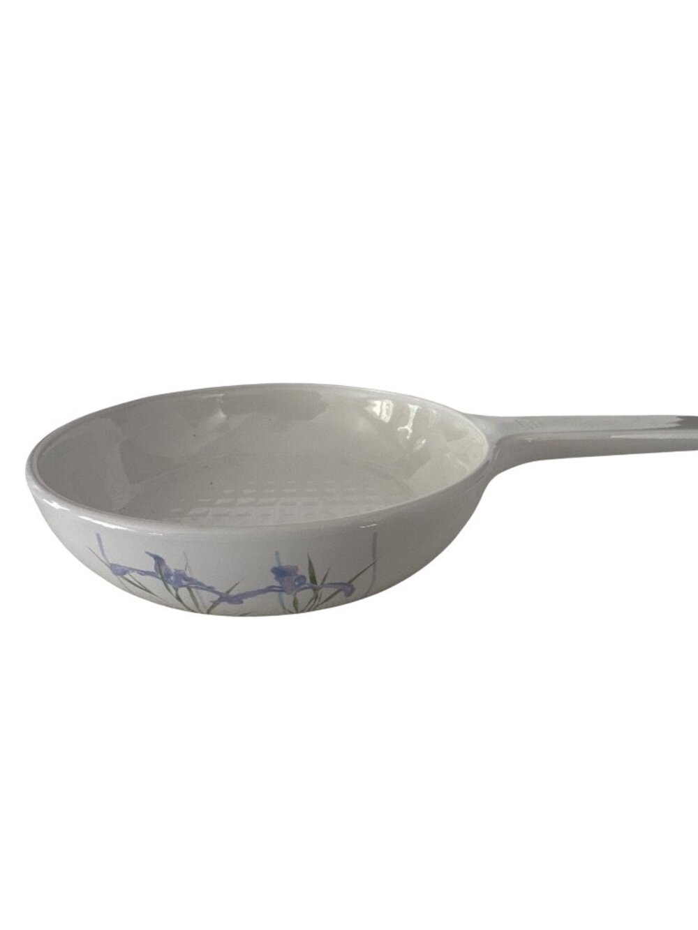 Corning Ware Blue Shadow Iris 7" Skillet S-6-B Floral Design